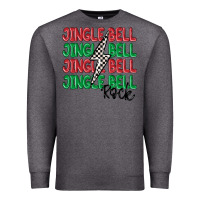 Charcoal Heather jingle bell rock Premium Sweatshirt - MaliasSmallBusiness
