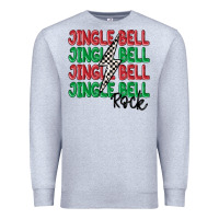 Heather Grey jingle bell rock Premium Sweatshirt - MaliasSmallBusiness