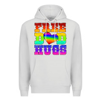 Dove Grey lgbtq free dad hugs Premium Hoodie - HRA Design Shop