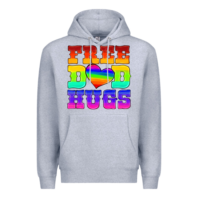Lgbtq Free Dad Hugs Premium Hoodie by HRA Design Shop | Teevron