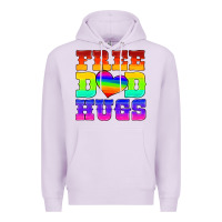 Lilac lgbtq free dad hugs Premium Hoodie - HRA Design Shop