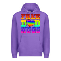 Purple lgbtq free dad hugs Premium Hoodie - HRA Design Shop