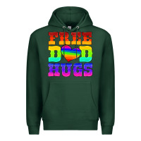 Sports Green lgbtq free dad hugs Premium Hoodie - HRA Design Shop