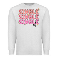 Oatmeal Heather single single single af Premium Sweatshirt - MaliasSmallBusiness