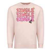 Pale Pink single single single af Premium Sweatshirt - MaliasSmallBusiness