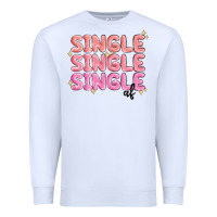 White single single single af Premium Sweatshirt - MaliasSmallBusiness