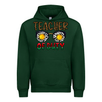 Forest Green teacher of duty Urban Hoodie - CowhideDigitalArt