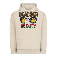 Pigment French Oak teacher of duty Urban Hoodie - CowhideDigitalArt