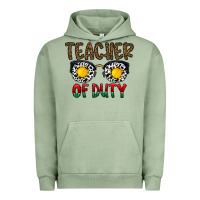 Pigment Oil Green teacher of duty Urban Hoodie - CowhideDigitalArt
