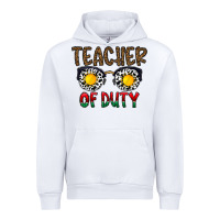 White teacher of duty Urban Hoodie - CowhideDigitalArt
