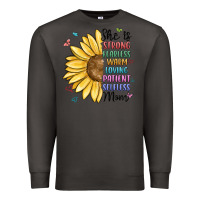 Smoke she is strong fearless warm loving mom Premium Sweatshirt - MaliasSmallBusiness