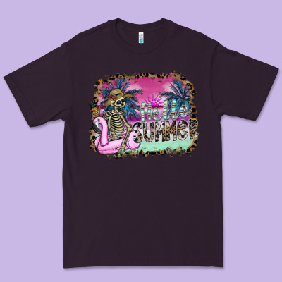Hello Summer Premium Tee Designed By Sublimationcraftshop