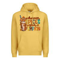 Antique Gold whatever spices your pumpkin Premium Hoodie - RacoonDesign