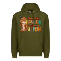 Army Green whatever spices your pumpkin Premium Hoodie - RacoonDesign