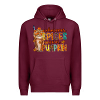 Burgundy whatever spices your pumpkin Premium Hoodie - RacoonDesign