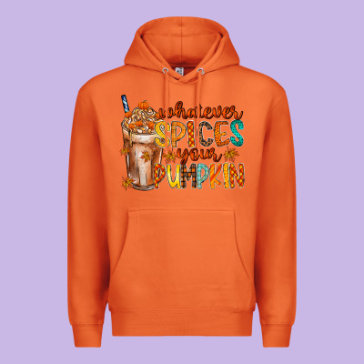 Whatever Spices Your Pumpkin Premium Hoodie Designed By Racoondesign