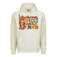 Oatmeal Heather whatever spices your pumpkin Premium Hoodie - RacoonDesign