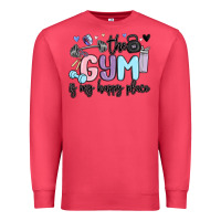Cardinal the gym is my happy place Premium Sweatshirt - MaliasSmallBusiness
