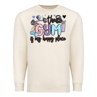 Sandshell the gym is my happy place Premium Sweatshirt - MaliasSmallBusiness