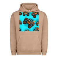 Pigment Burro monster truck pre teen seamless pattern Urban Hoodie - HRA Design Shop