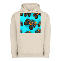 Pigment French Oak monster truck pre teen seamless pattern Urban Hoodie - HRA Design Shop