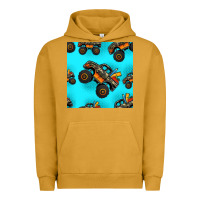Pigment Peanut Butter monster truck pre teen seamless pattern Urban Hoodie - HRA Design Shop