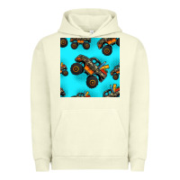 Pigment Pistachio monster truck pre teen seamless pattern Urban Hoodie - HRA Design Shop