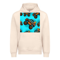 Sandshell monster truck pre teen seamless pattern Urban Hoodie - HRA Design Shop