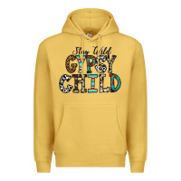 Antique Gold stay wild gypsy child Premium Hoodie - CowhideDigitalArt