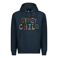 Navy stay wild gypsy child Premium Hoodie - CowhideDigitalArt