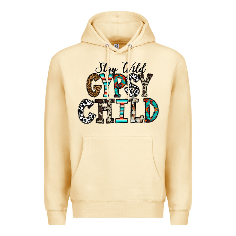 Stay Wild Gypsy Child Premium Hoodie by CowhideDigitalArt | Teevron
