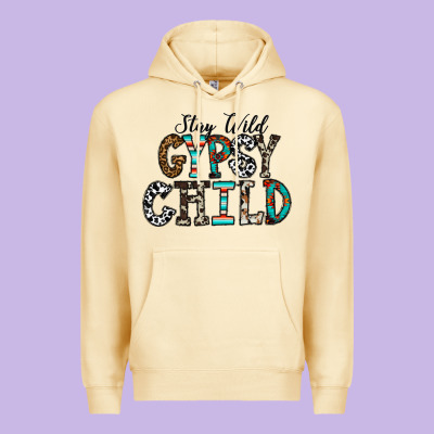 Stay Wild Gypsy Child Premium Hoodie Designed By Cowhidedigitalart