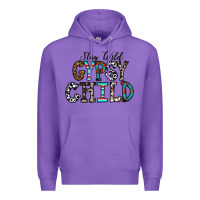 Purple stay wild gypsy child Premium Hoodie - CowhideDigitalArt