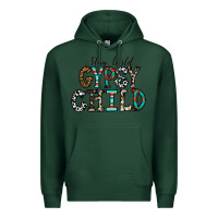 Sports Green stay wild gypsy child Premium Hoodie - CowhideDigitalArt