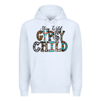 White stay wild gypsy child Premium Hoodie - CowhideDigitalArt