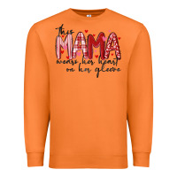 Carrot this mama wears her heart on her gleeve Premium Sweatshirt - MaliasSmallBusiness