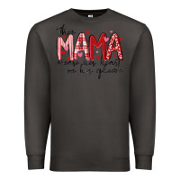 Smoke this mama wears her heart on her gleeve Premium Sweatshirt - MaliasSmallBusiness