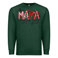Sports Green this mama wears her heart on her gleeve Premium Sweatshirt - MaliasSmallBusiness