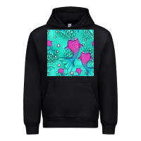 Black mermaid tail seamless pattern Urban Hoodie - HRA Design Shop