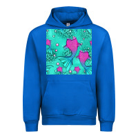 Cobalt mermaid tail seamless pattern Urban Hoodie - HRA Design Shop