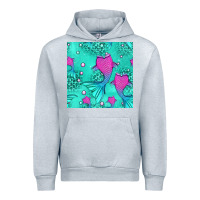 Heather Grey mermaid tail seamless pattern Urban Hoodie - HRA Design Shop
