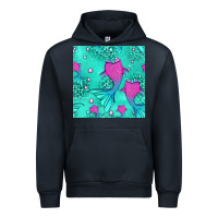 Navy mermaid tail seamless pattern Urban Hoodie - HRA Design Shop