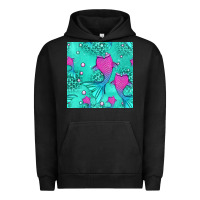 Pigment Black mermaid tail seamless pattern Urban Hoodie - HRA Design Shop