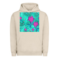 Pigment French Oak mermaid tail seamless pattern Urban Hoodie - HRA Design Shop