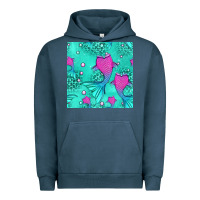 Pigment Midnight Navy mermaid tail seamless pattern Urban Hoodie - HRA Design Shop