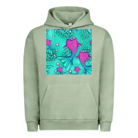 Pigment Oil Green mermaid tail seamless pattern Urban Hoodie - HRA Design Shop