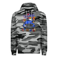 Slate Camo western fourth of july truck Premium Hoodie - FaDigitalArtStudio