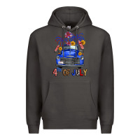 Smoke western fourth of july truck Premium Hoodie - FaDigitalArtStudio