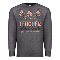 Charcoal Heather teacher plant seeds that grow forever Premium Sweatshirt - MaliasSmallBusiness