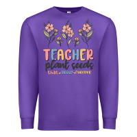 Purple teacher plant seeds that grow forever Premium Sweatshirt - MaliasSmallBusiness